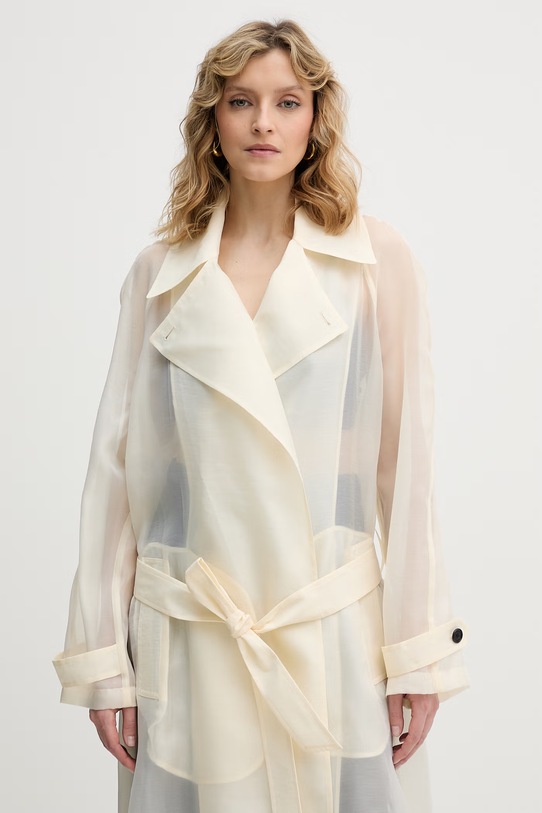 Karl Lagerfeld kabát dámský béžová B2W15004