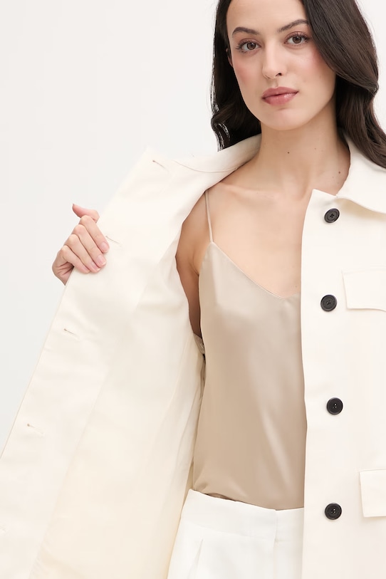 Karl Lagerfeld płaszcz damski z bawełną B2W15014