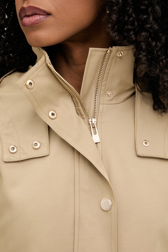 Morgan parka damska z bawełną GIFRAY beżowy