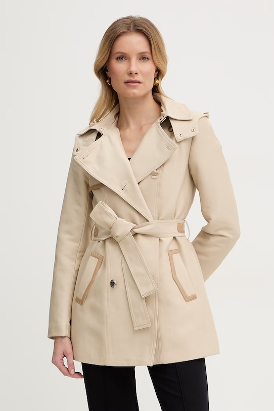 Morgan trencz damski z bawełną beżowy GSAMIR