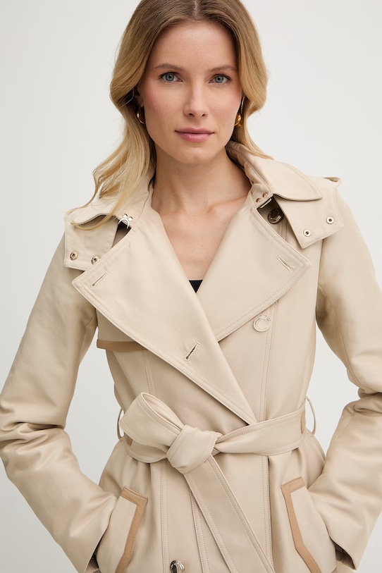 Morgan trencz damski z bawełną beżowy GSAMIR