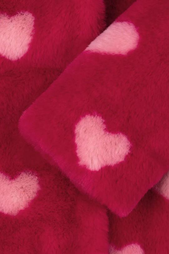 Konges Sløjd płaszcz dziecięcy FUZZIE COAT GRS KS104302.PreSpring czerwony