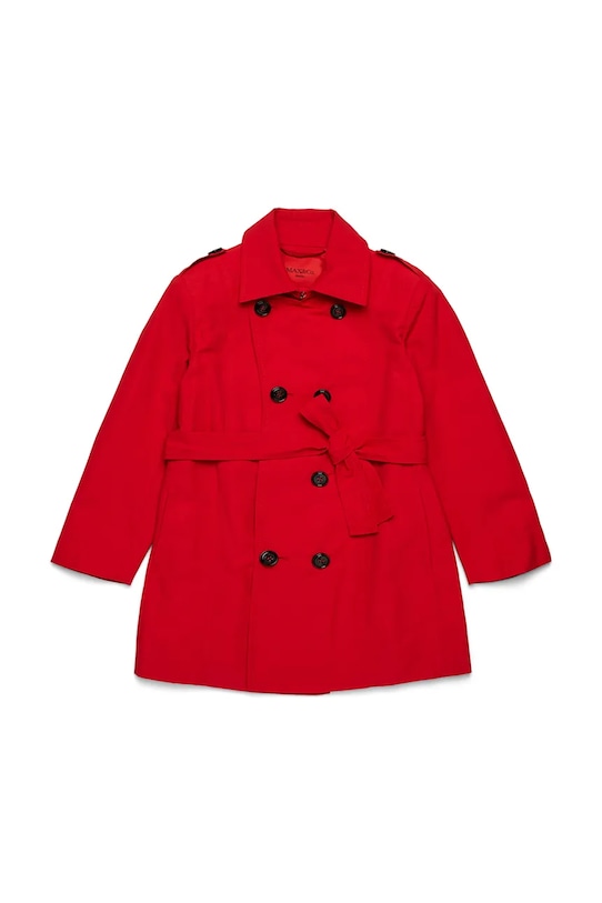 MAX&Co. trencz dziecięcy MAXJ3F JACKET MX0011.MX003 czerwony SS26