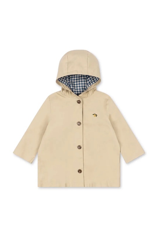 Konges Sløjd trencz bawełniany dziecięcy TRENCHY COAT KS105111.PPY2 beżowy SS26