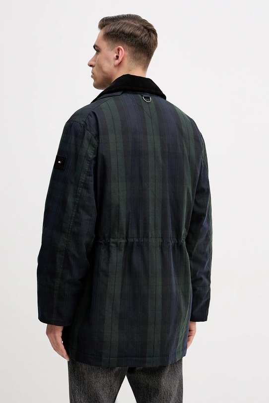 Odzież Tommy Hilfiger kurtka bawełniana MW0MW42585 granatowy