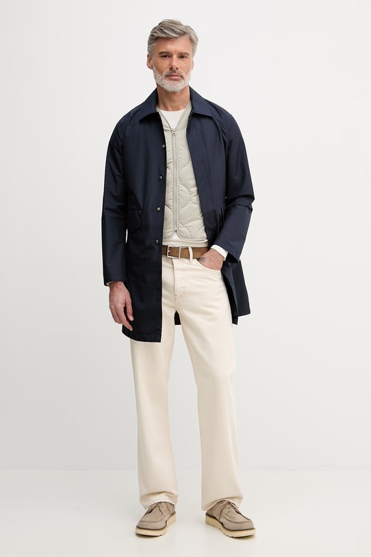 United Colors of Benetton moški plašč 2VYAUN07E mornarsko modra SS26