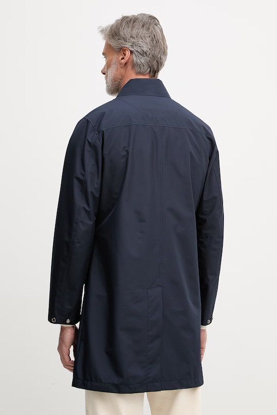 Oblečení United Colors of Benetton kabát pánský 2VYAUN07E námořnická modř