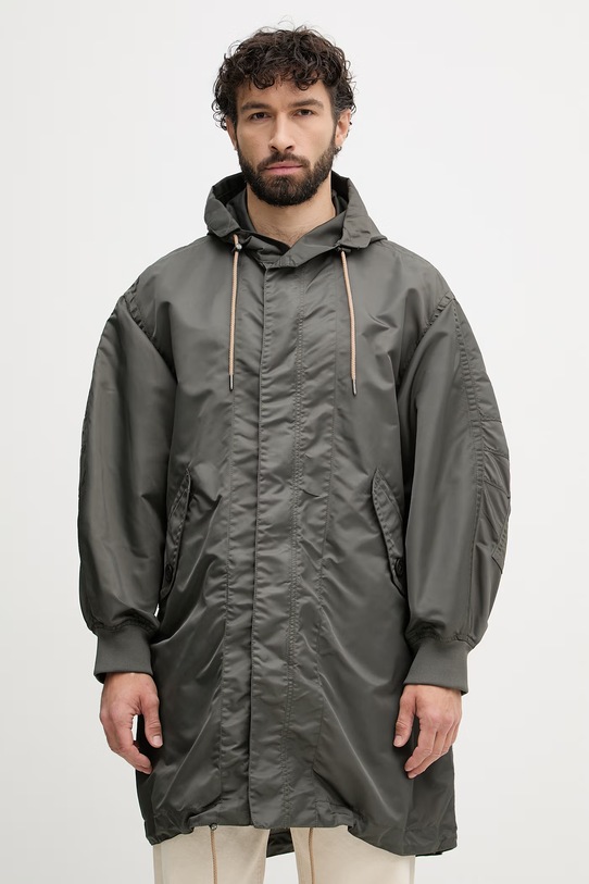 Armani Exchange kabát pánsky zelená XM001820.AF16593