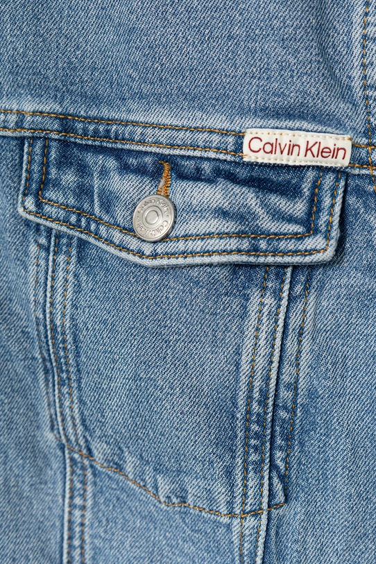Chłopiec Calvin Klein Jeans kurtka jeansowa dziecięca IU0IU00726.128.176.PPY2 niebieski