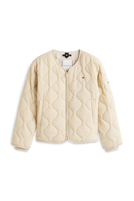 Παιδικό μπουφάν Tommy Hilfiger KS0KS00731.128.176.PPY2 μπεζ SS26