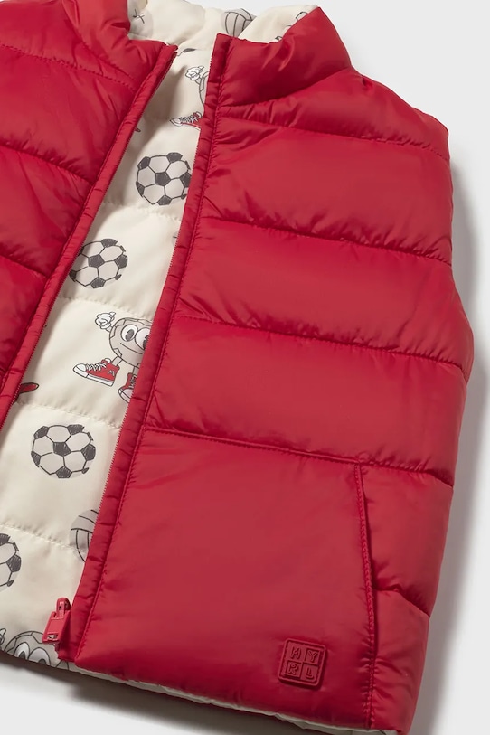 Παιδικό αναστρέψιμο γιλέκο Mayoral κόκκινο 1313.3E.Baby.PPY2