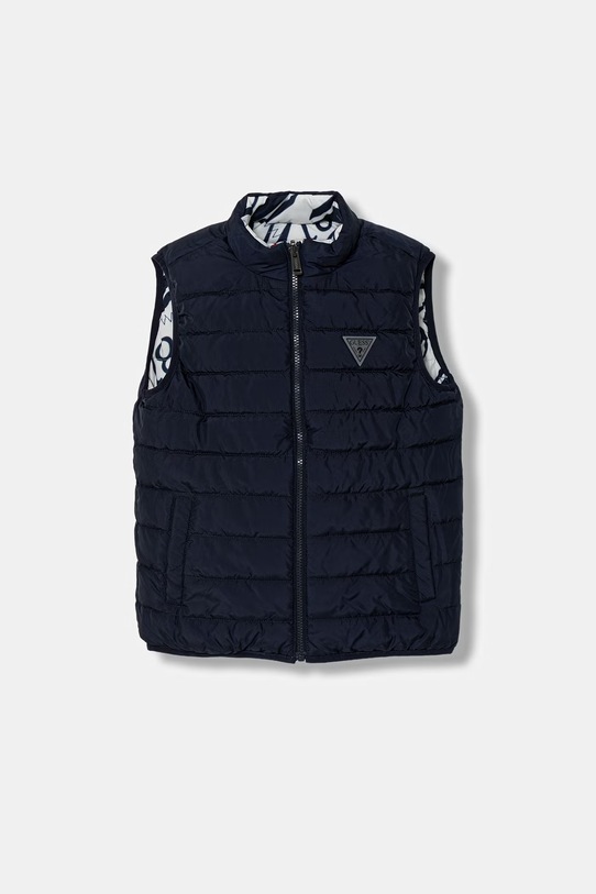 Guess bezrękawnik dwustronny dziecięcy bez kaptura granatowy L6RL15.WCFM2.PPY2