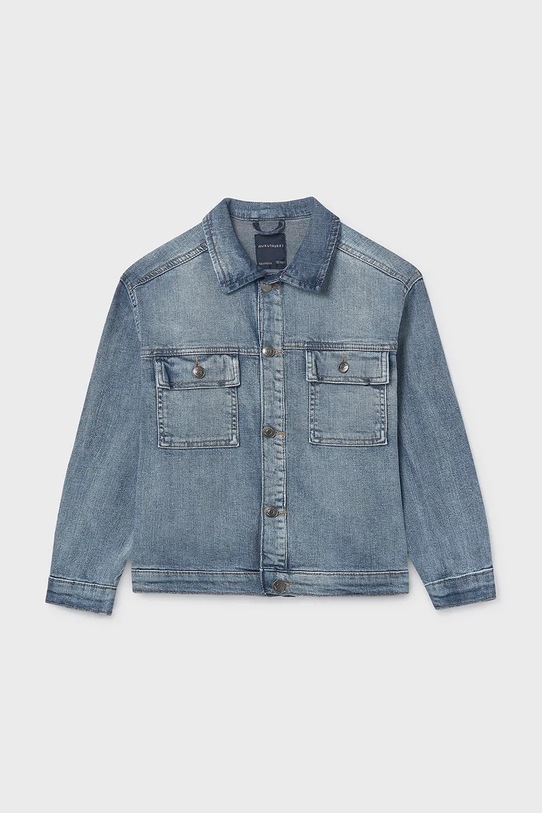 Детская джинсовая куртка Mayoral 6415.7B.Junior.PPY2 голубой SS26