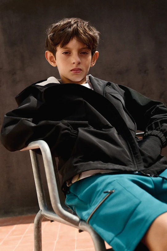 Dječja jakna Mayoral bez tople podstave crna 6419.7D.Junior.PPY2