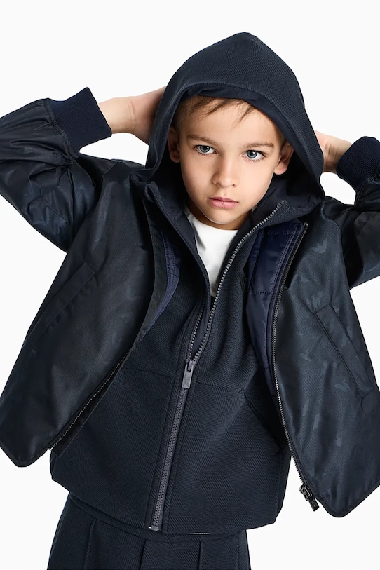 Dětská bunda Emporio Armani nezateplené námořnická modř EB000922.AF20711