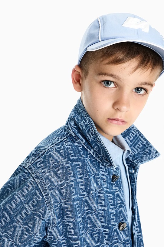 Dětská riflová bunda Emporio Armani EB001254.AF24090 modrá