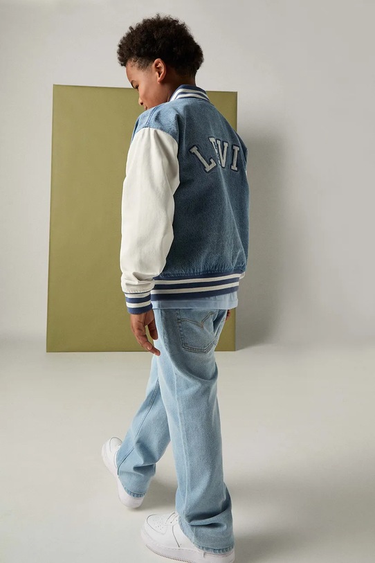 Levi's kurtka jeansowa dziecięca DENIM BOMBER JACKET 9EP681
