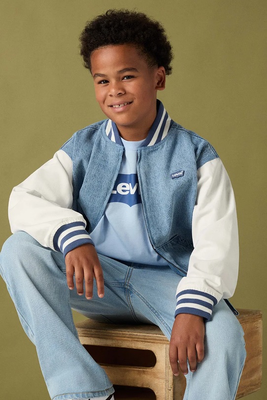 Levi's kurtka jeansowa dziecięca DENIM BOMBER JACKET 9EP681