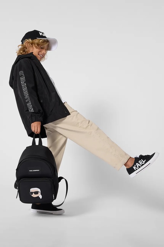 Detská bunda Karl Lagerfeld nezateplené čierna Z31107.114.150