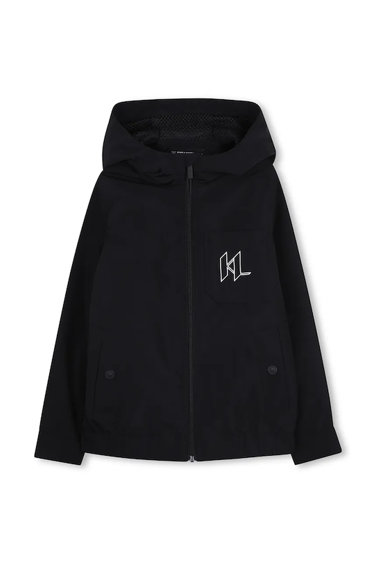 Detská bunda Karl Lagerfeld Z31107.114.150 čierna SS26