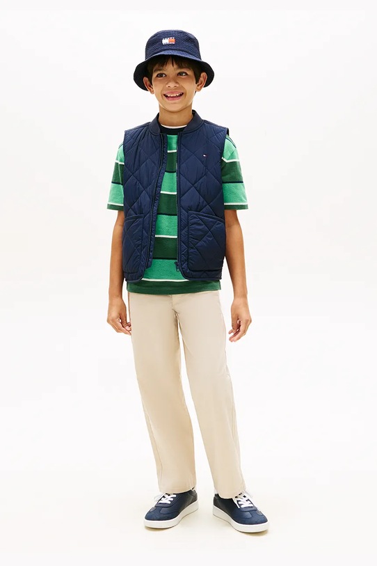 Chłopiec Tommy Hilfiger bezrękawnik dziecięcy KB0KB10262.128.176.PPY2 granatowy