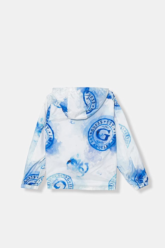 Παιδικό μπουφάν Guess L6GL00.WCFM2.PPY2.M λευκό SS26