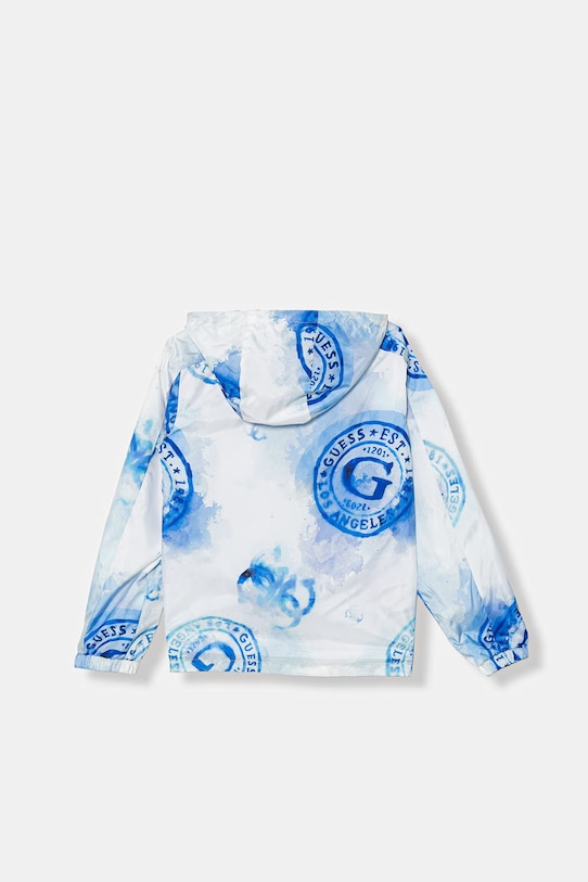 Παιδικό μπουφάν Guess L6GL00.WCFM2.PPY2.M λευκό SS26