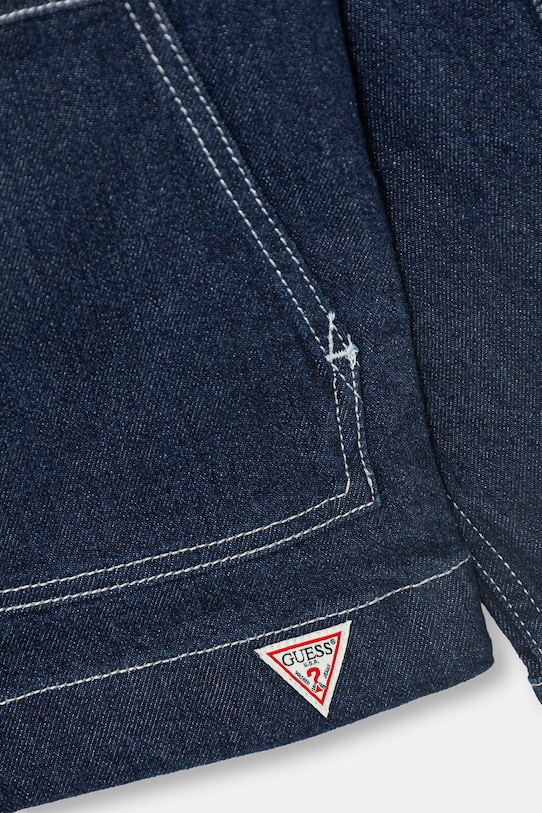 Dječaci Guess Traper jakna za djecu od pamuka s elastanom L6GL02.D8110.PPY2.M mornarsko plava