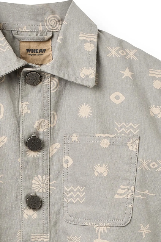 Wheat kurtka bawełniana dziecięca szary 2695.425.GOTS