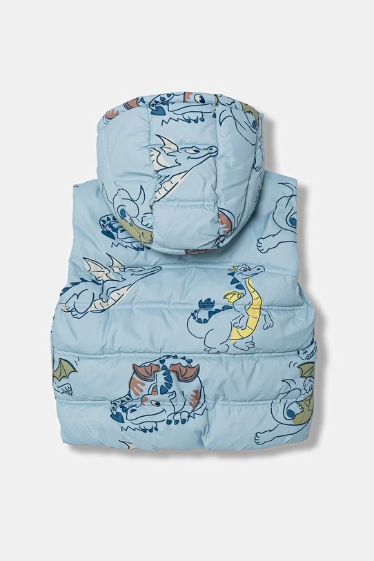 United Colors of Benetton bezrękawnik z kapturem 2T2UGJ00R.P.Stagionale turkusowy SS26