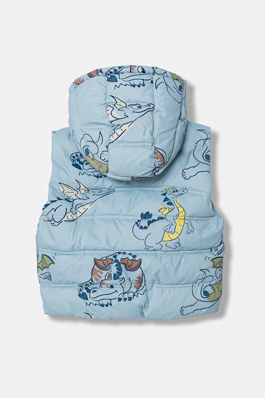 United Colors of Benetton bezrękawnik z kapturem 2T2UGJ00R.P.Stagionale turkusowy SS26