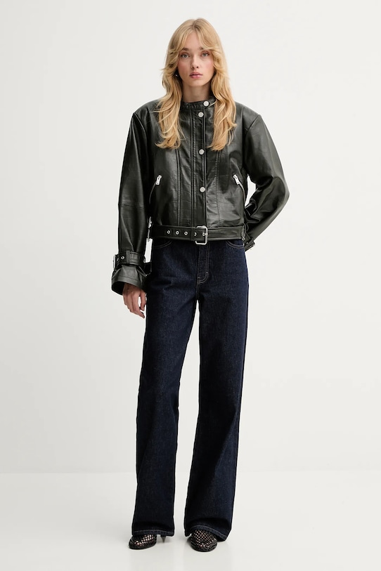 Gestuz kurtka skórzana 10910734 zielony SS26