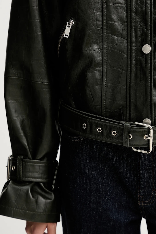 Gestuz kurtka skórzana 10910734 zielony