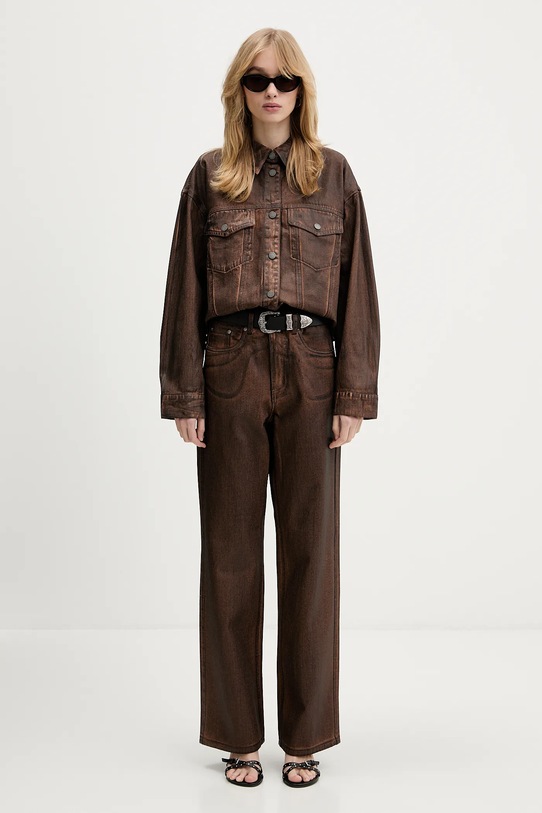 Gestuz kurtka jeansowa 10910873 brązowy SS26