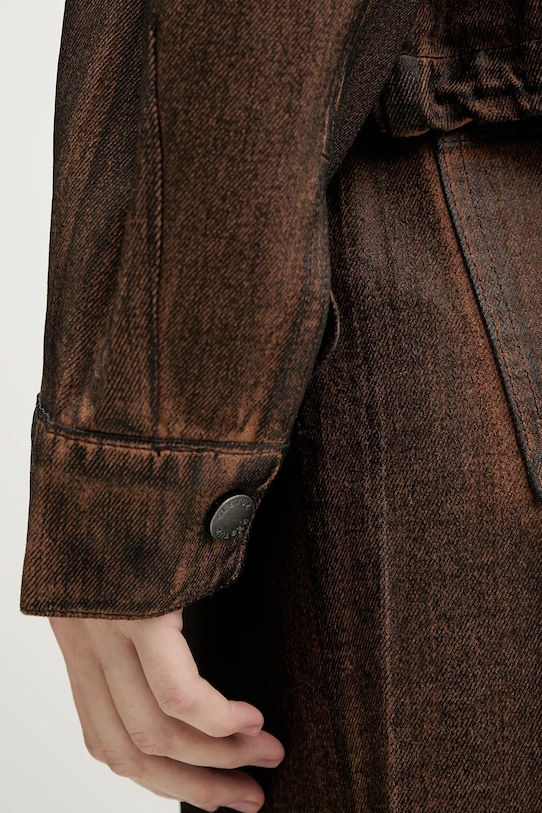 Gestuz kurtka jeansowa 10910873 brązowy