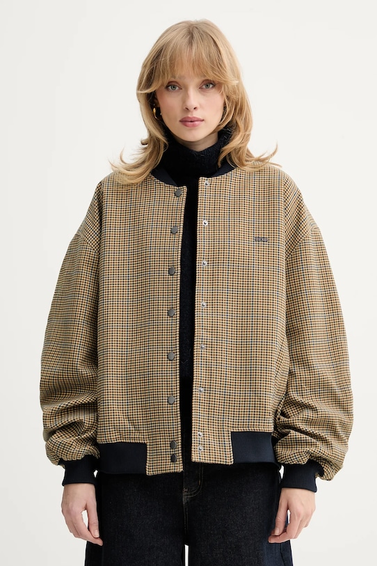 Gestuz kurtka bomber bez kaptura zielony 10910893