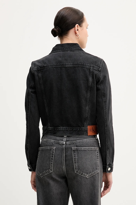 Odzież Calvin Klein Jeans kurtka jeansowa LV047C658G czarny