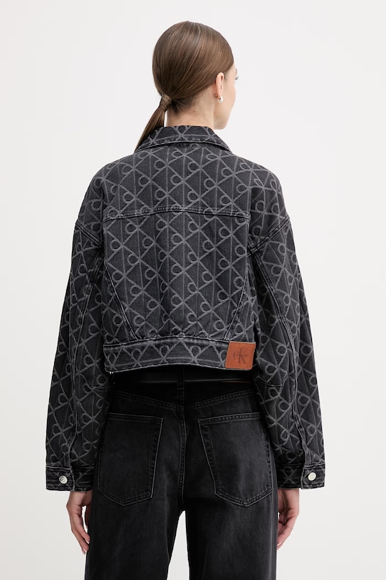 Ρούχα Τζιν μπουφάν Calvin Klein Jeans LV047E621G μαύρο