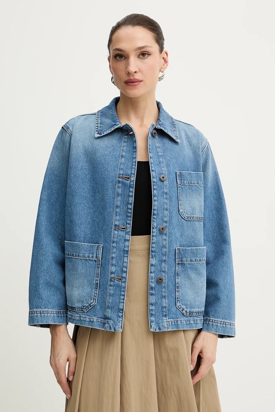 Weekend Max Mara kurtka jeansowa CIRCOLI bez kaptura niebieski 2615041091600