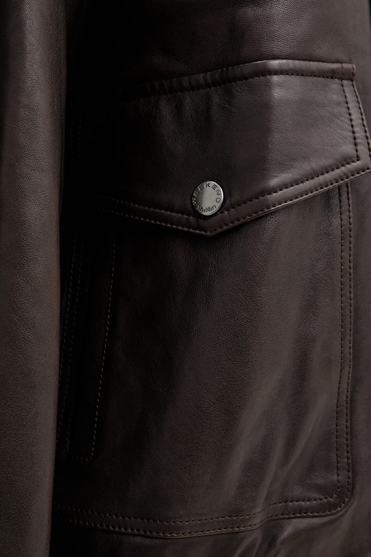 Weekend Max Mara kurtka skórzana GIGANTE 2615441061600 brązowy