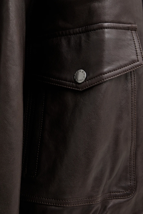 Weekend Max Mara kurtka skórzana GIGANTE 2615441061600 brązowy