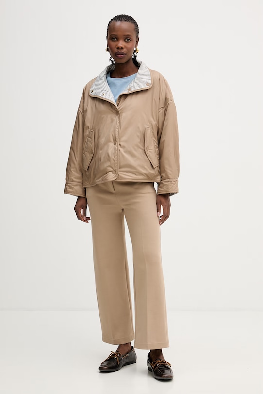 Odzież Weekend Max Mara kurtka dwustronna SMALTO 2615481051600 brązowy