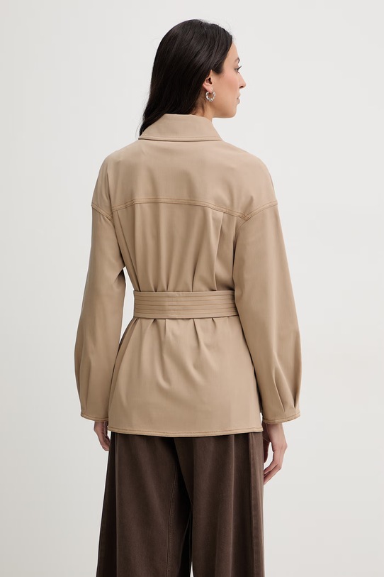 Odzież MM by Max Mara kurtka jeansowa WEST 2616911017600 beżowy