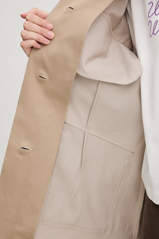 MM by Max Mara kurtka jeansowa WEST 2616911017600 beżowy