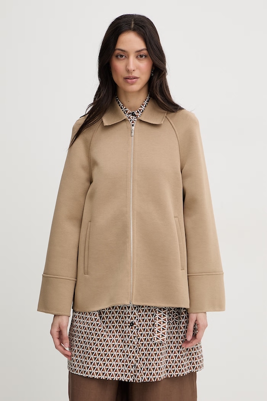 MM by Max Mara krótka kurtka damska ELISEO beżowy 2616911047600