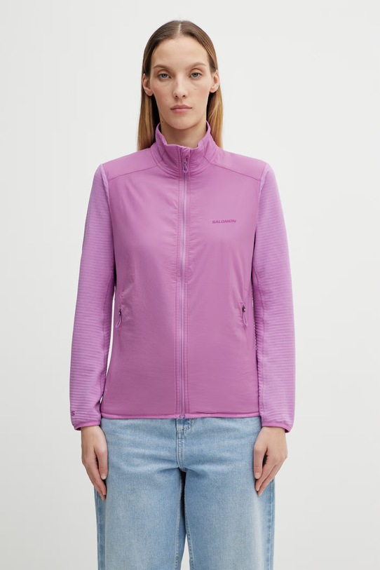 Salomon jachetă de exterior ESSENTIAL LIGHTWARM cu captuseala violet LC2756500