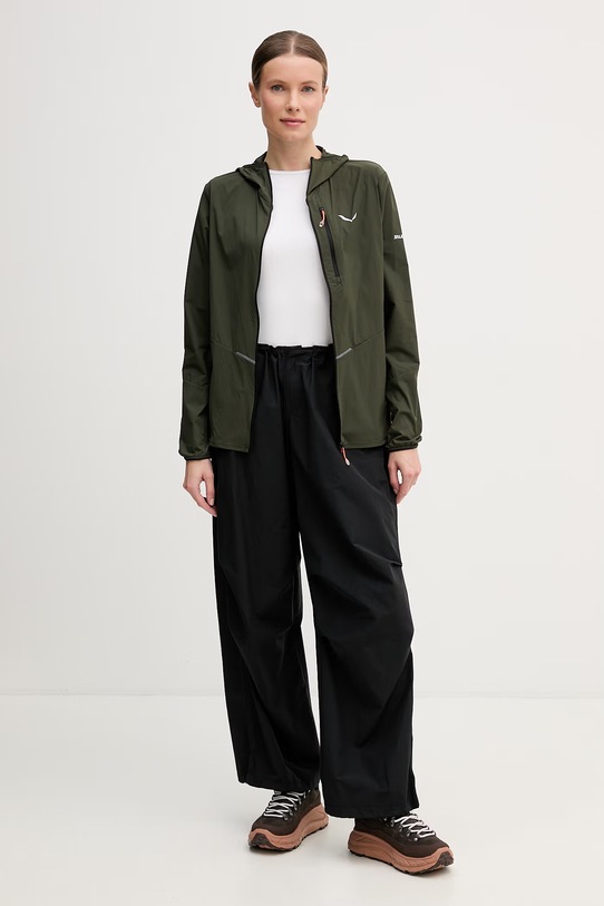 Salewa kurtka trekkingowa damska PEDROC WIND 00.0000029285 zielony SS26