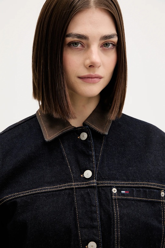 Τζιν μπουφάν Tommy Jeans σκούρο μπλε DW0DW21981