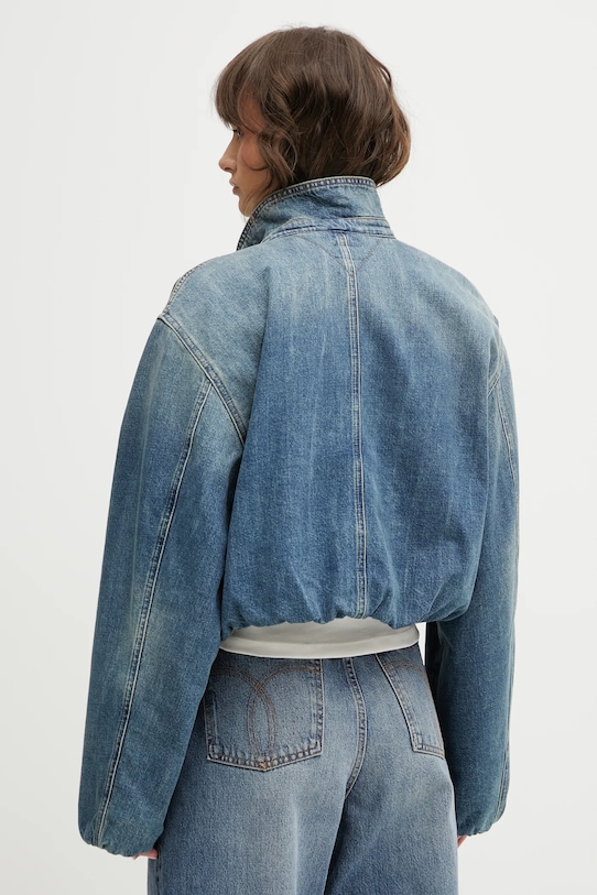 Ρούχα Βαμβακερό τζιν μπουφάν Tommy Jeans DW0DW21982 μπλε