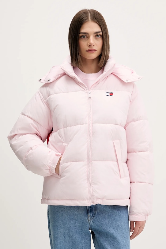 Îmbrăcăminte Tommy Jeans geacă DW0DW22041 roz